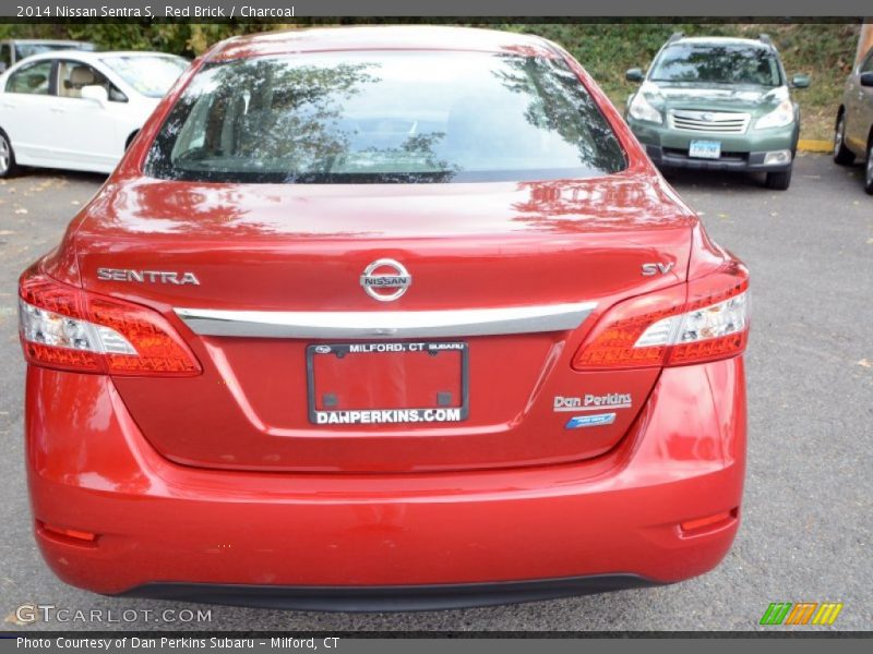 Red Brick / Charcoal 2014 Nissan Sentra S