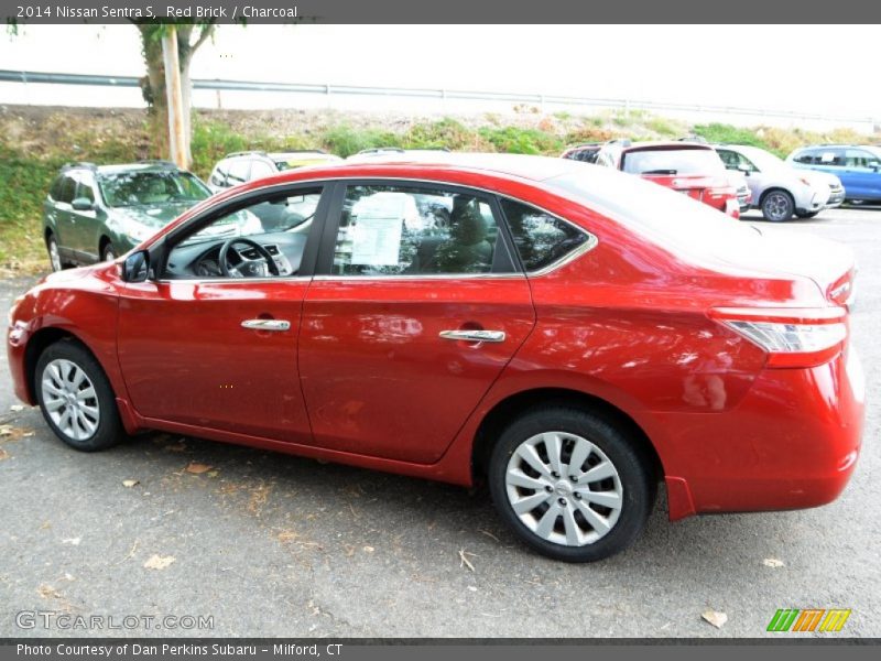 Red Brick / Charcoal 2014 Nissan Sentra S
