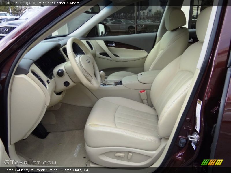 Front Seat of 2015 QX50 