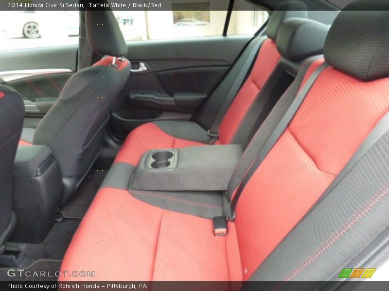 Taffeta White / Black/Red 2014 Honda Civic Si Sedan