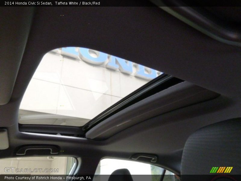 Taffeta White / Black/Red 2014 Honda Civic Si Sedan