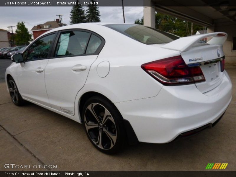 Taffeta White / Black/Red 2014 Honda Civic Si Sedan