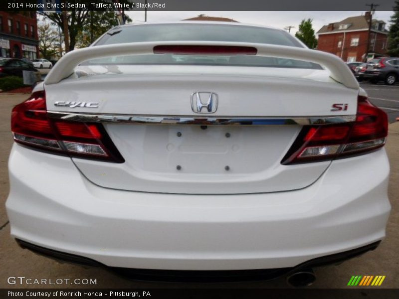 Taffeta White / Black/Red 2014 Honda Civic Si Sedan