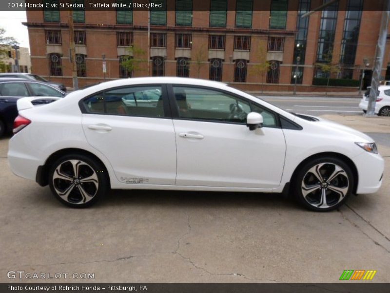 Taffeta White / Black/Red 2014 Honda Civic Si Sedan