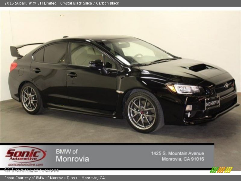 Crystal Black Silica / Carbon Black 2015 Subaru WRX STI Limited