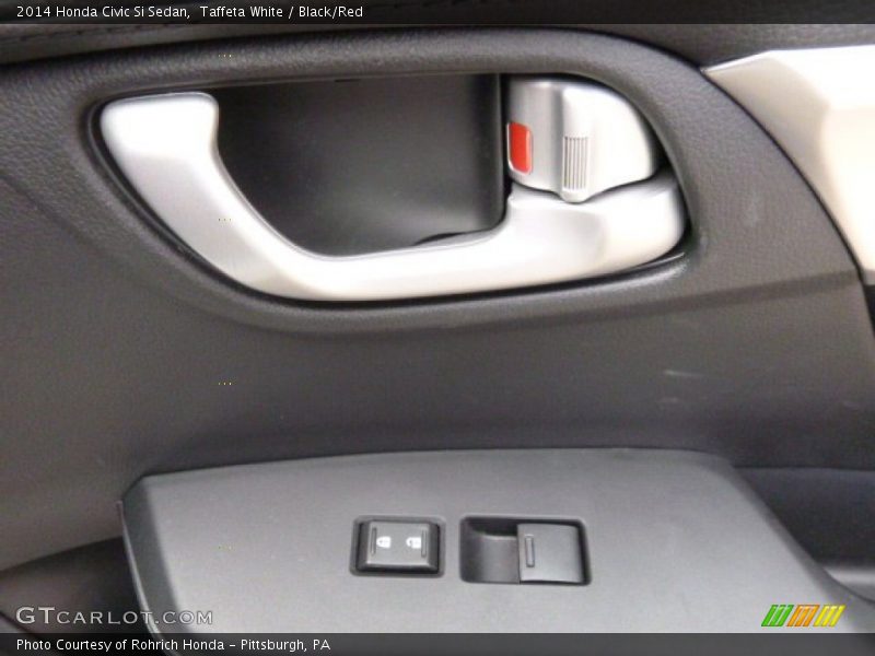 Taffeta White / Black/Red 2014 Honda Civic Si Sedan