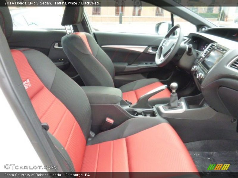 Taffeta White / Black/Red 2014 Honda Civic Si Sedan