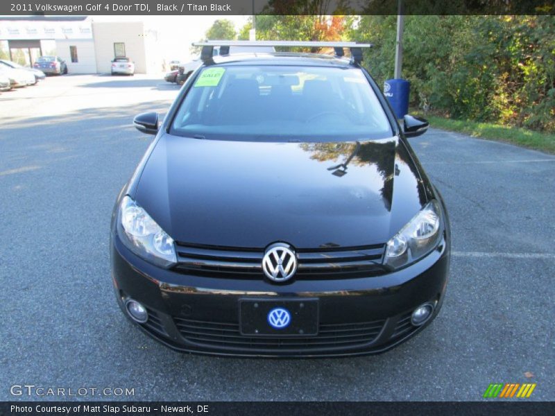 Black / Titan Black 2011 Volkswagen Golf 4 Door TDI