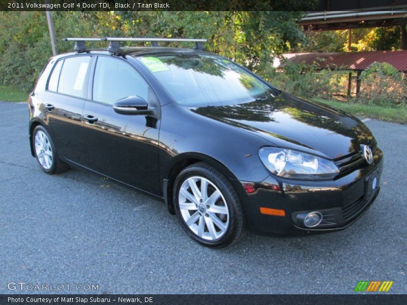 Front 3/4 View of 2011 Golf 4 Door TDI