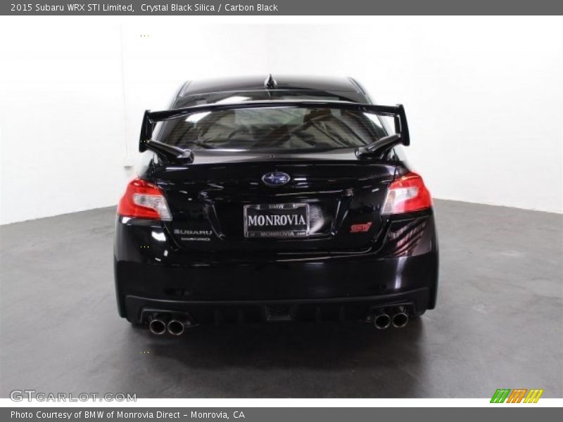 Crystal Black Silica / Carbon Black 2015 Subaru WRX STI Limited
