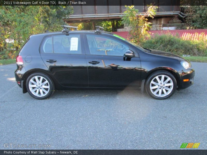 Black / Titan Black 2011 Volkswagen Golf 4 Door TDI