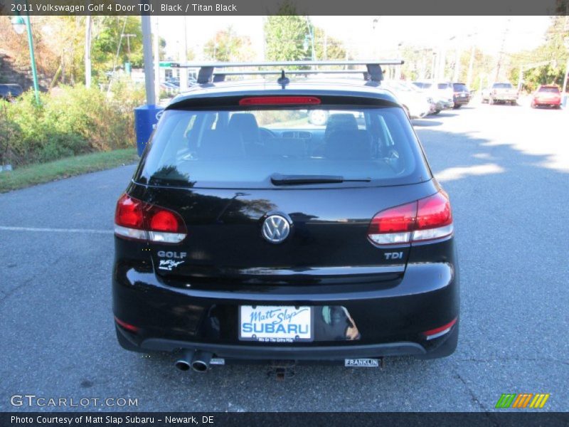 Black / Titan Black 2011 Volkswagen Golf 4 Door TDI