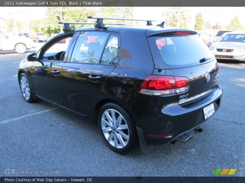 Black / Titan Black 2011 Volkswagen Golf 4 Door TDI