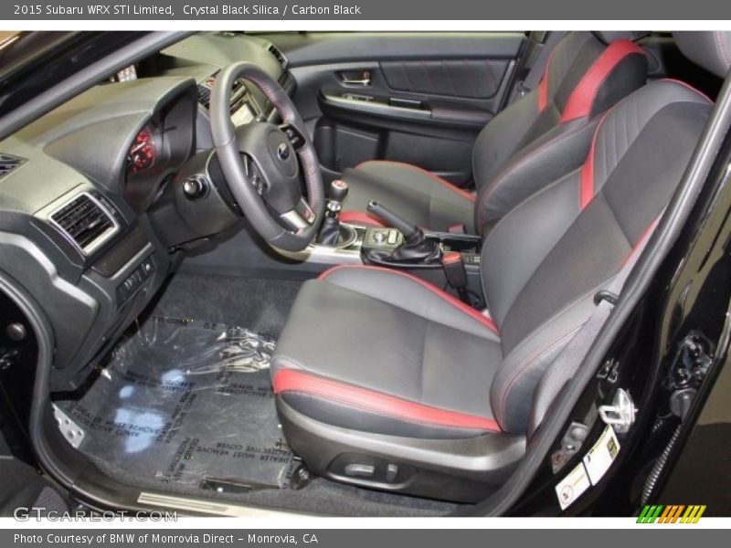 Front Seat of 2015 WRX STI Limited