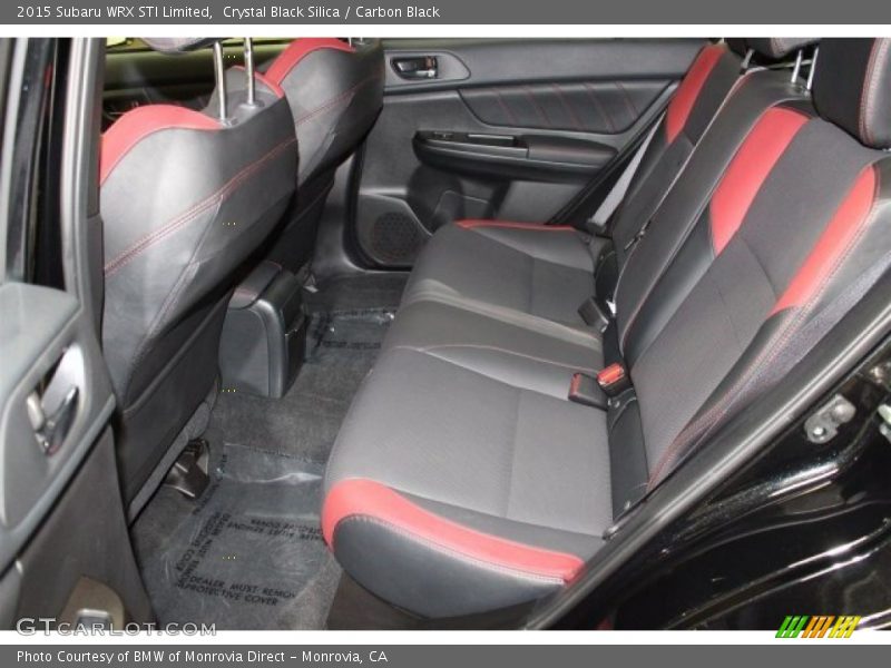 Rear Seat of 2015 WRX STI Limited
