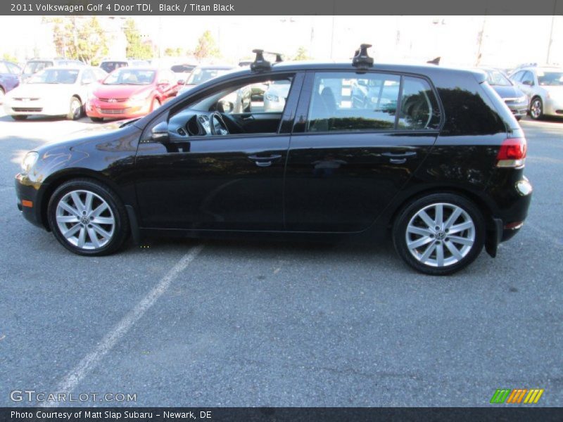 Black / Titan Black 2011 Volkswagen Golf 4 Door TDI