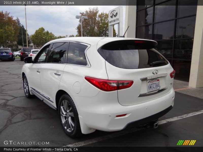 Moonlight White / Java 2013 Infiniti JX 35 AWD