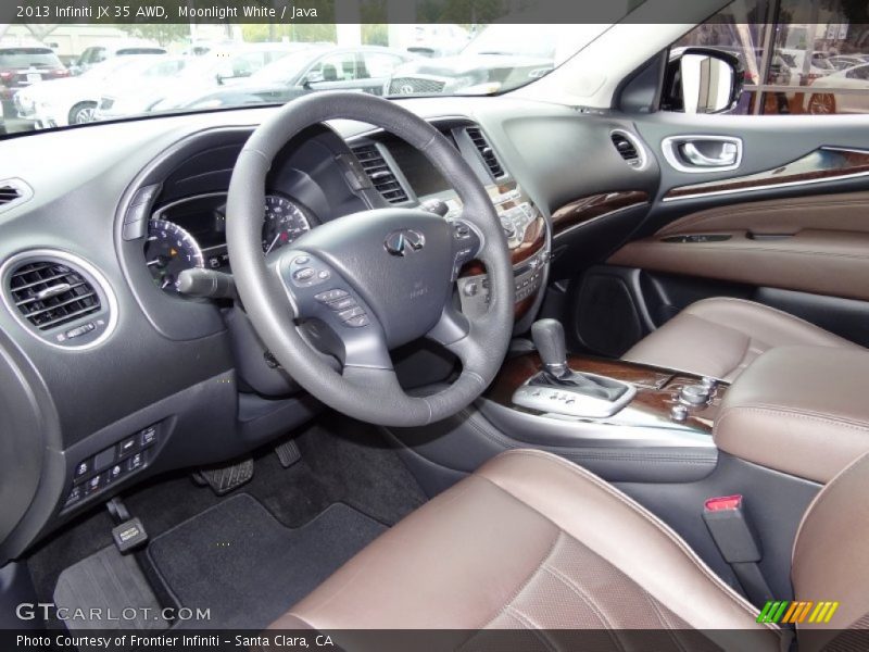 Moonlight White / Java 2013 Infiniti JX 35 AWD