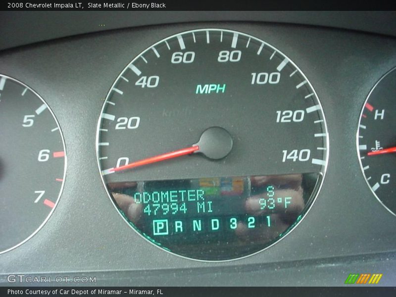 Slate Metallic / Ebony Black 2008 Chevrolet Impala LT