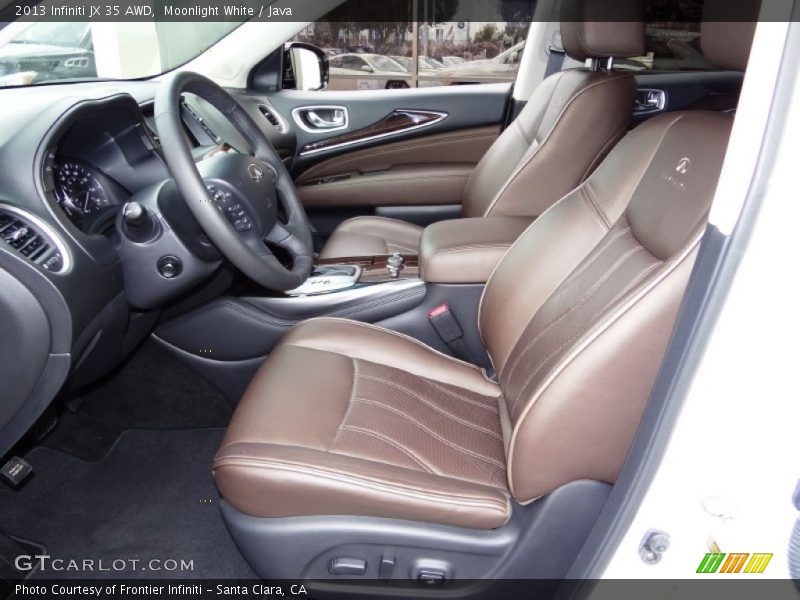 Moonlight White / Java 2013 Infiniti JX 35 AWD