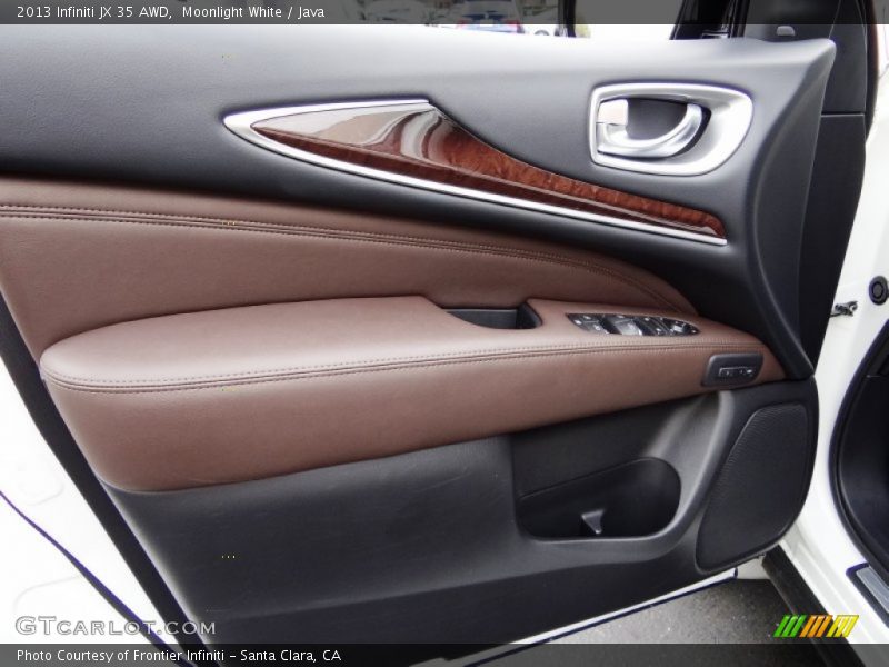 Moonlight White / Java 2013 Infiniti JX 35 AWD