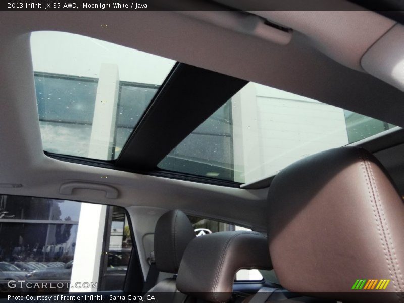 Moonlight White / Java 2013 Infiniti JX 35 AWD