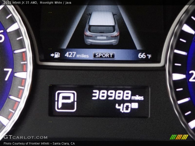 Moonlight White / Java 2013 Infiniti JX 35 AWD