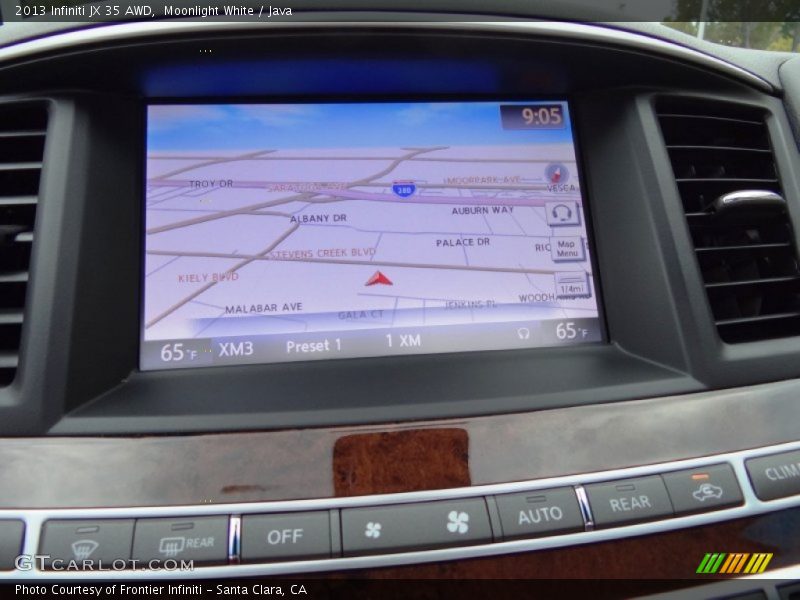 Moonlight White / Java 2013 Infiniti JX 35 AWD