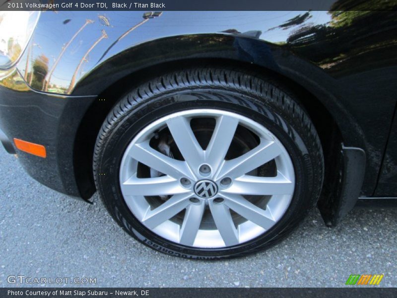 Black / Titan Black 2011 Volkswagen Golf 4 Door TDI
