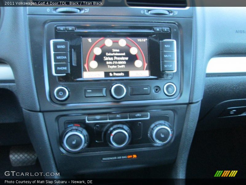 Black / Titan Black 2011 Volkswagen Golf 4 Door TDI