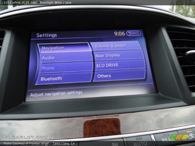 Moonlight White / Java 2013 Infiniti JX 35 AWD