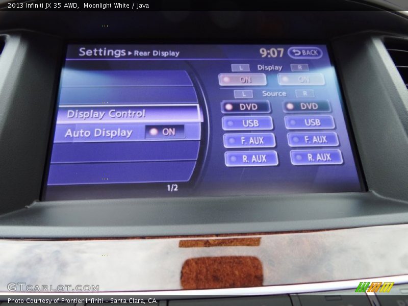 Moonlight White / Java 2013 Infiniti JX 35 AWD
