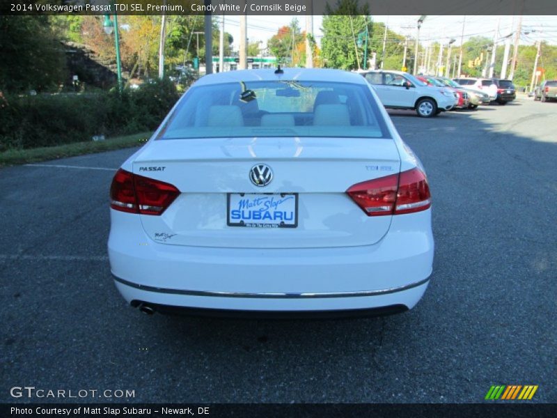 Candy White / Cornsilk Beige 2014 Volkswagen Passat TDI SEL Premium