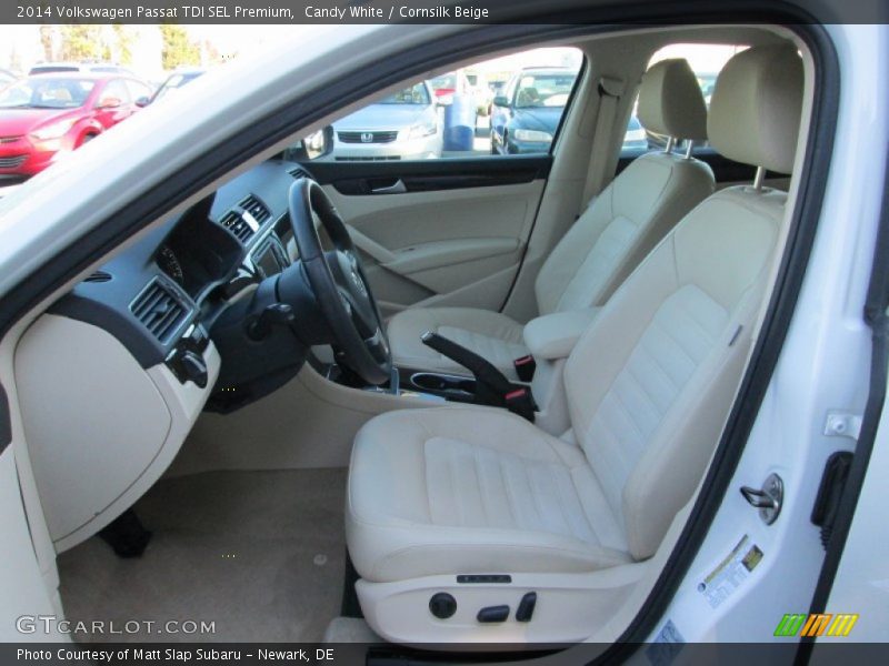 Candy White / Cornsilk Beige 2014 Volkswagen Passat TDI SEL Premium