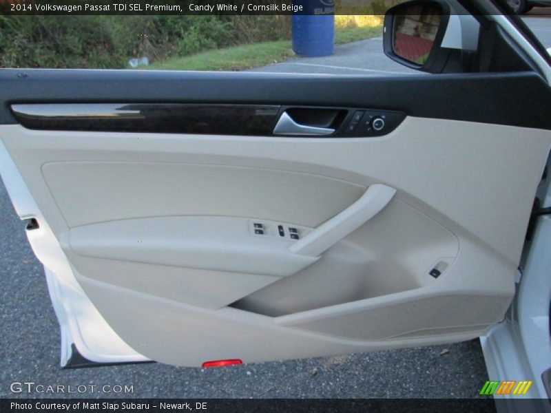 Candy White / Cornsilk Beige 2014 Volkswagen Passat TDI SEL Premium