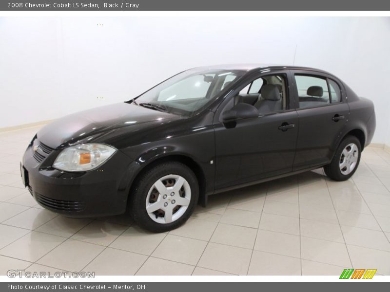 Black / Gray 2008 Chevrolet Cobalt LS Sedan