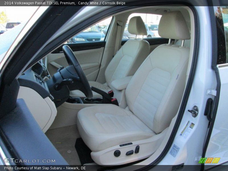 Candy White / Cornsilk Beige 2014 Volkswagen Passat TDI SEL Premium
