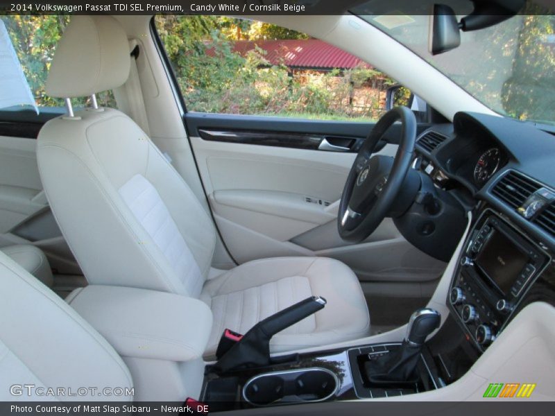 Candy White / Cornsilk Beige 2014 Volkswagen Passat TDI SEL Premium