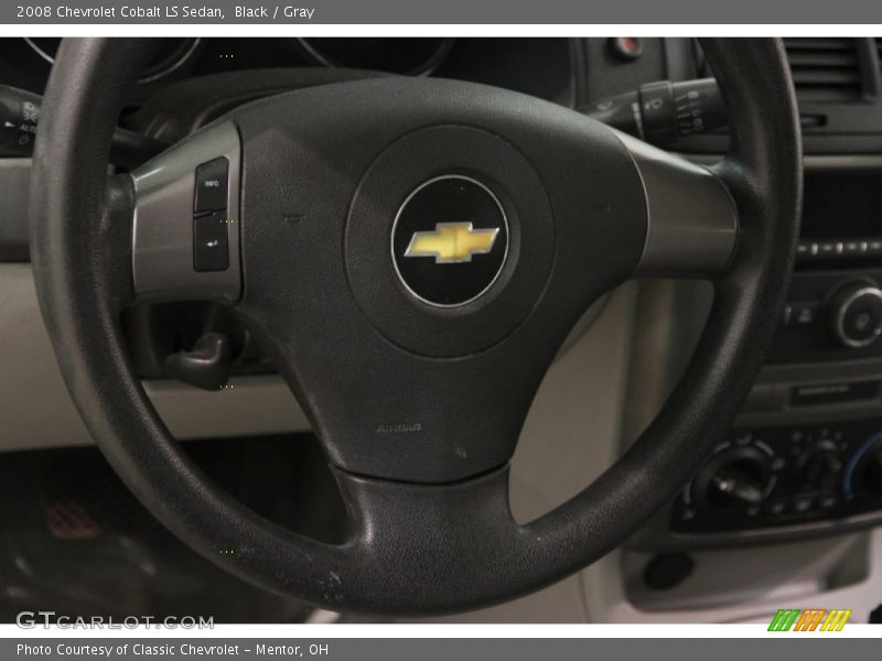 Black / Gray 2008 Chevrolet Cobalt LS Sedan