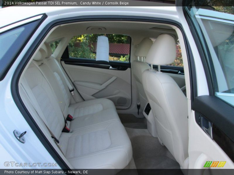 Candy White / Cornsilk Beige 2014 Volkswagen Passat TDI SEL Premium