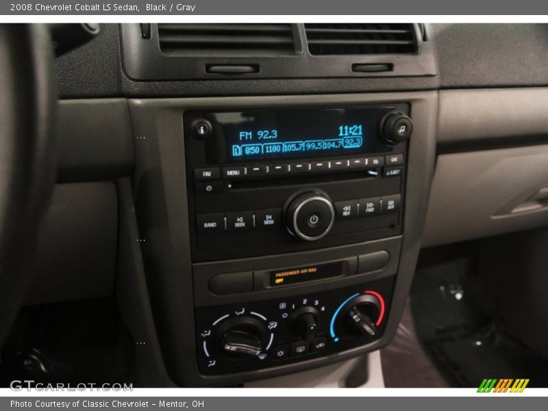 Black / Gray 2008 Chevrolet Cobalt LS Sedan