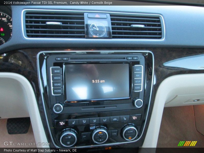Candy White / Cornsilk Beige 2014 Volkswagen Passat TDI SEL Premium