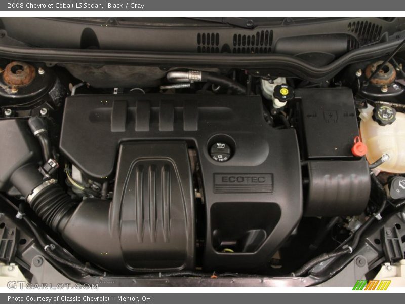 Black / Gray 2008 Chevrolet Cobalt LS Sedan