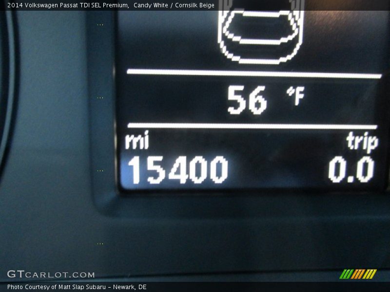 Candy White / Cornsilk Beige 2014 Volkswagen Passat TDI SEL Premium