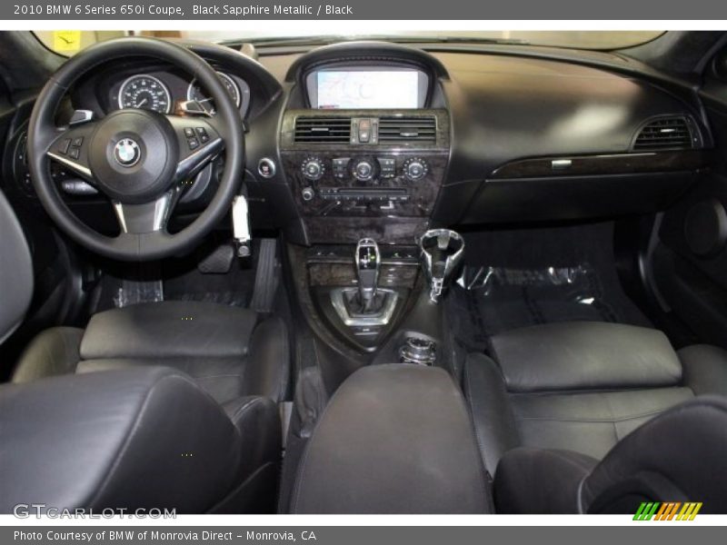 Black Sapphire Metallic / Black 2010 BMW 6 Series 650i Coupe