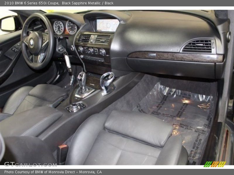 Black Sapphire Metallic / Black 2010 BMW 6 Series 650i Coupe