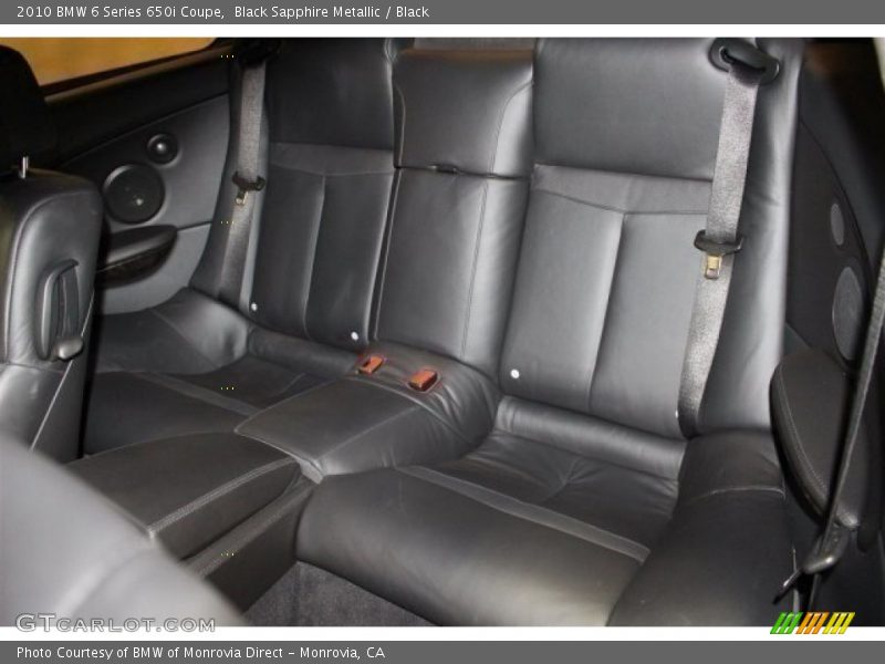 Black Sapphire Metallic / Black 2010 BMW 6 Series 650i Coupe