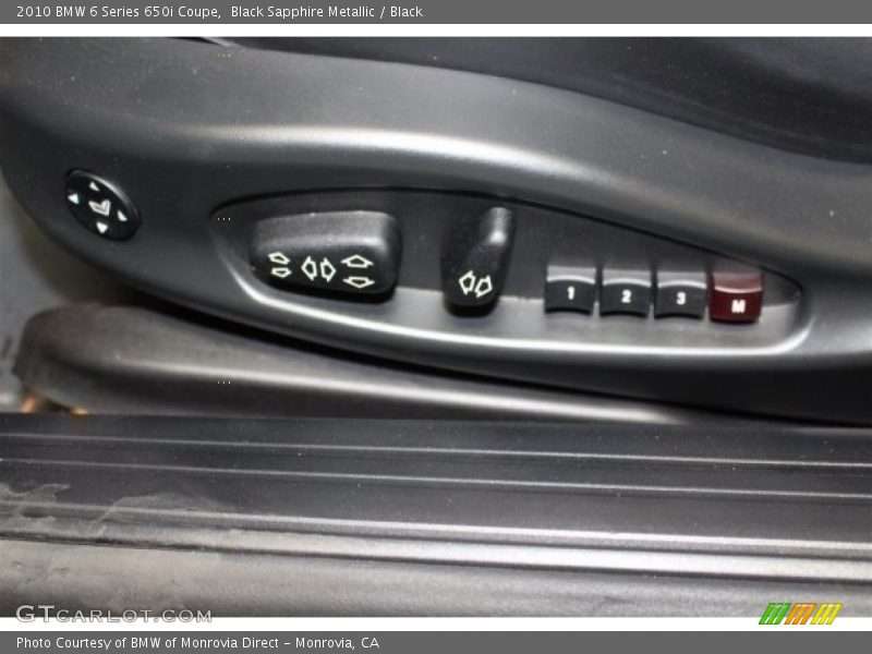 Black Sapphire Metallic / Black 2010 BMW 6 Series 650i Coupe