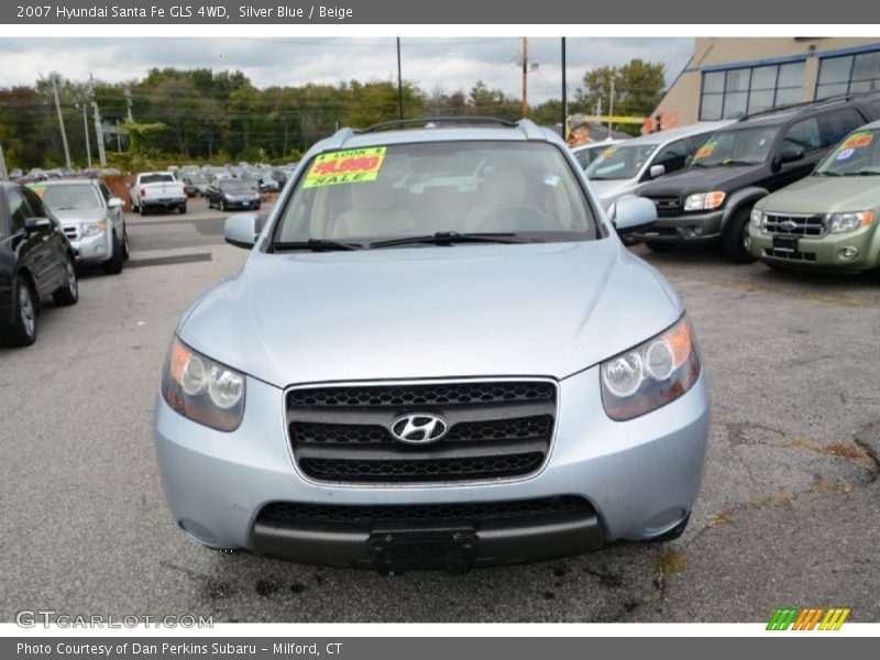 Silver Blue / Beige 2007 Hyundai Santa Fe GLS 4WD