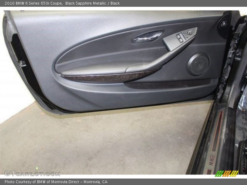 Black Sapphire Metallic / Black 2010 BMW 6 Series 650i Coupe